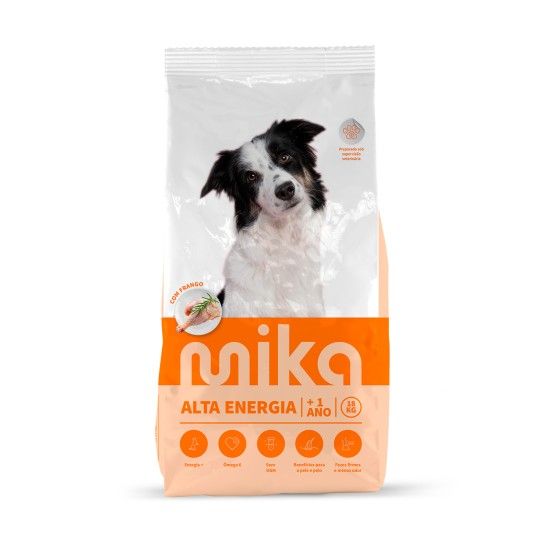 ALIMENTO SECO CÃO ALTA ENERGIA MIKA 18KG ALIMENTO SECO CÃO ALTA ENERGIA MIKA 18KG