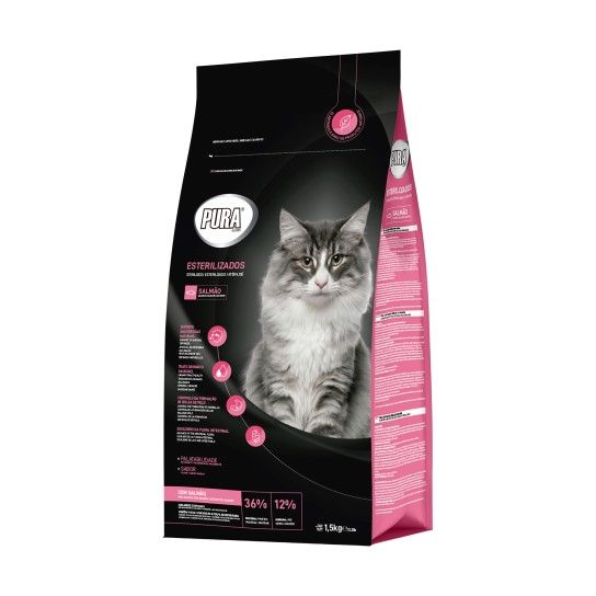 ALIMENTO GATO ESTERILIZADO SALM�O 1,5KG