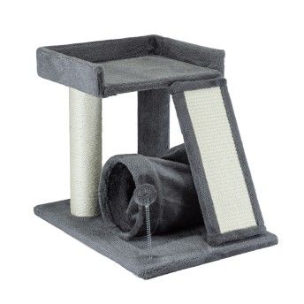 ARRANHADOR RAMPA COM TUNEL CINZA