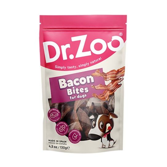 SNACK DR ZOO BACON BITES 130GR