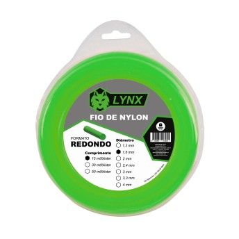 FIO NYLON REDONDO 1,6MM 15M LYNX