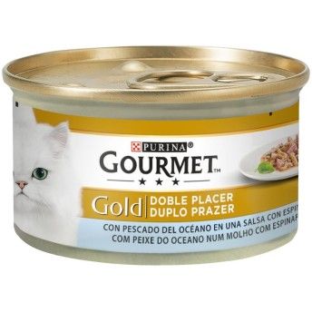 ALIMENTO GATO GOURMET GOLD DUO PEIXE OCEAN 85GR