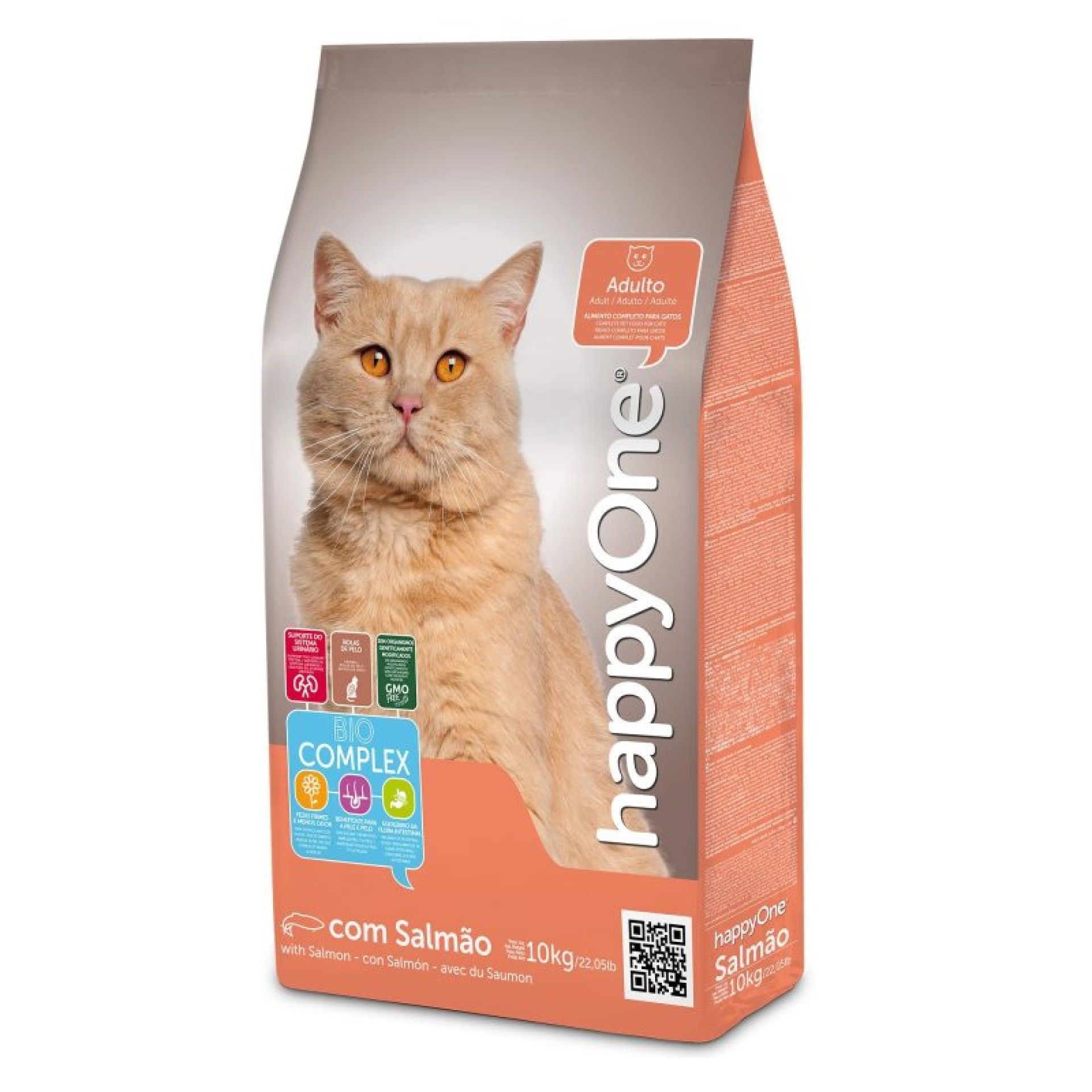 ALIMENTO SECO GATO SALMÃO HAPPYONE 10KG ALIMENTO SECO GATO SALMÃO HAPPYONE 10KG