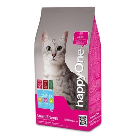 ALIMENTO SECO GATO ATUM/FRANGO HAPPYONE 10KG ALIMENTO SECO GATO ATUM/FRANGO HAPPYONE 10KG