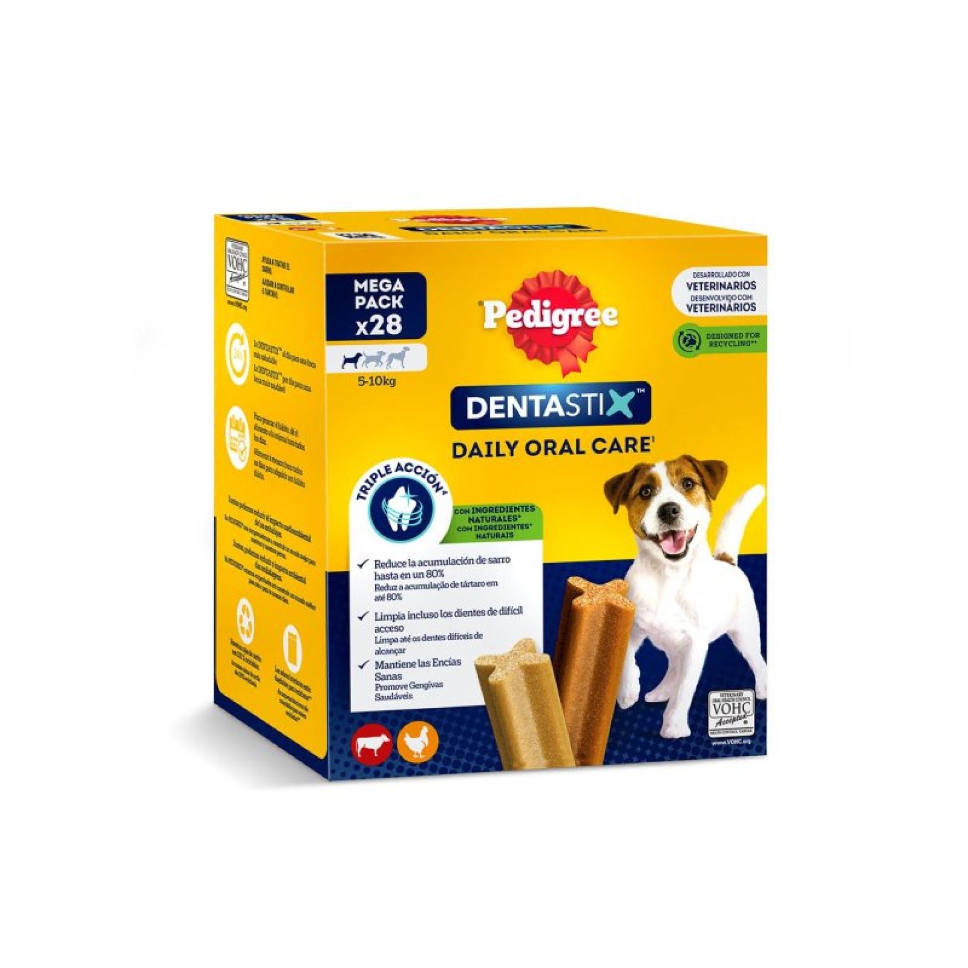 SNACK CÃO PEDIGREE DENTASTIX PEQUENO 28UN SNACK CÃO PEDIGREE DENTASTIX PEQUENO 28UN