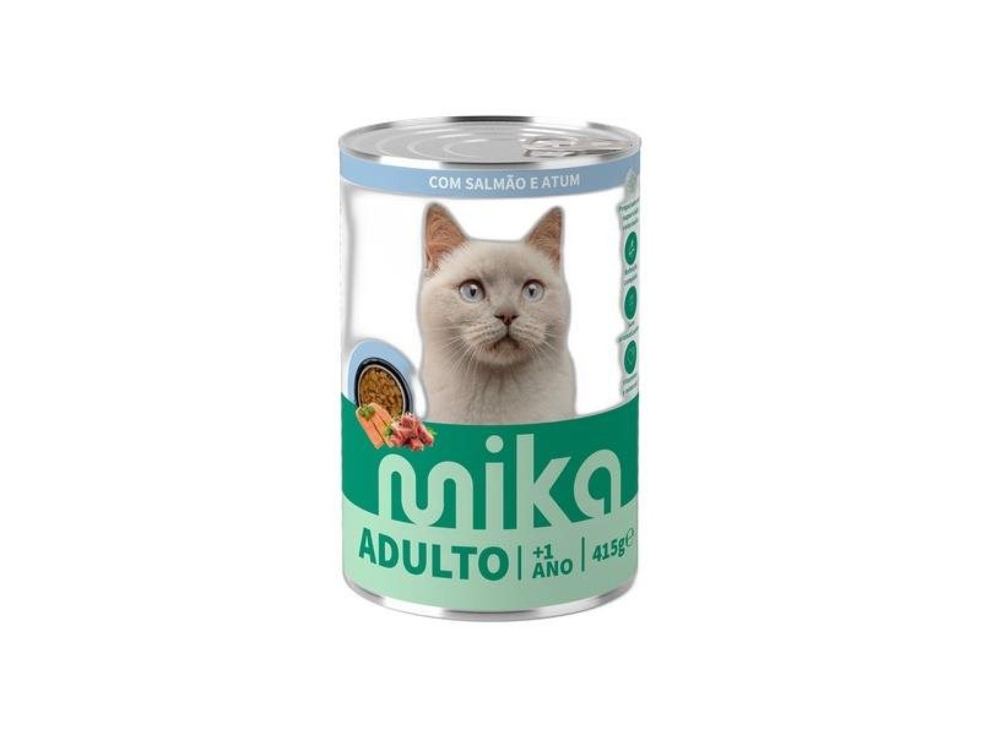 ALIMENTO HÚMIDO GATO MIKA SALMÃO E ATUM MOLHO 415GR ALIMENTO HÚMIDO GATO MIKA SALMÃO E ATUM MOLHO 415GR