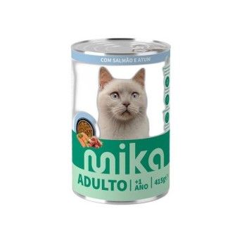 ALIMENTO HÚMIDO GATO MIKA SALMÃO E ATUM MOLHO 415GR ALIMENTO HÚMIDO GATO MIKA SALMÃO E ATUM MOLHO 415GR