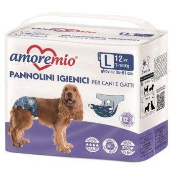 FRALDA DESCARTÁVEIS CÃO/CADELA L 12UN FRALDA DESCARTÁVEIS CÃO/CADELA L 12UN