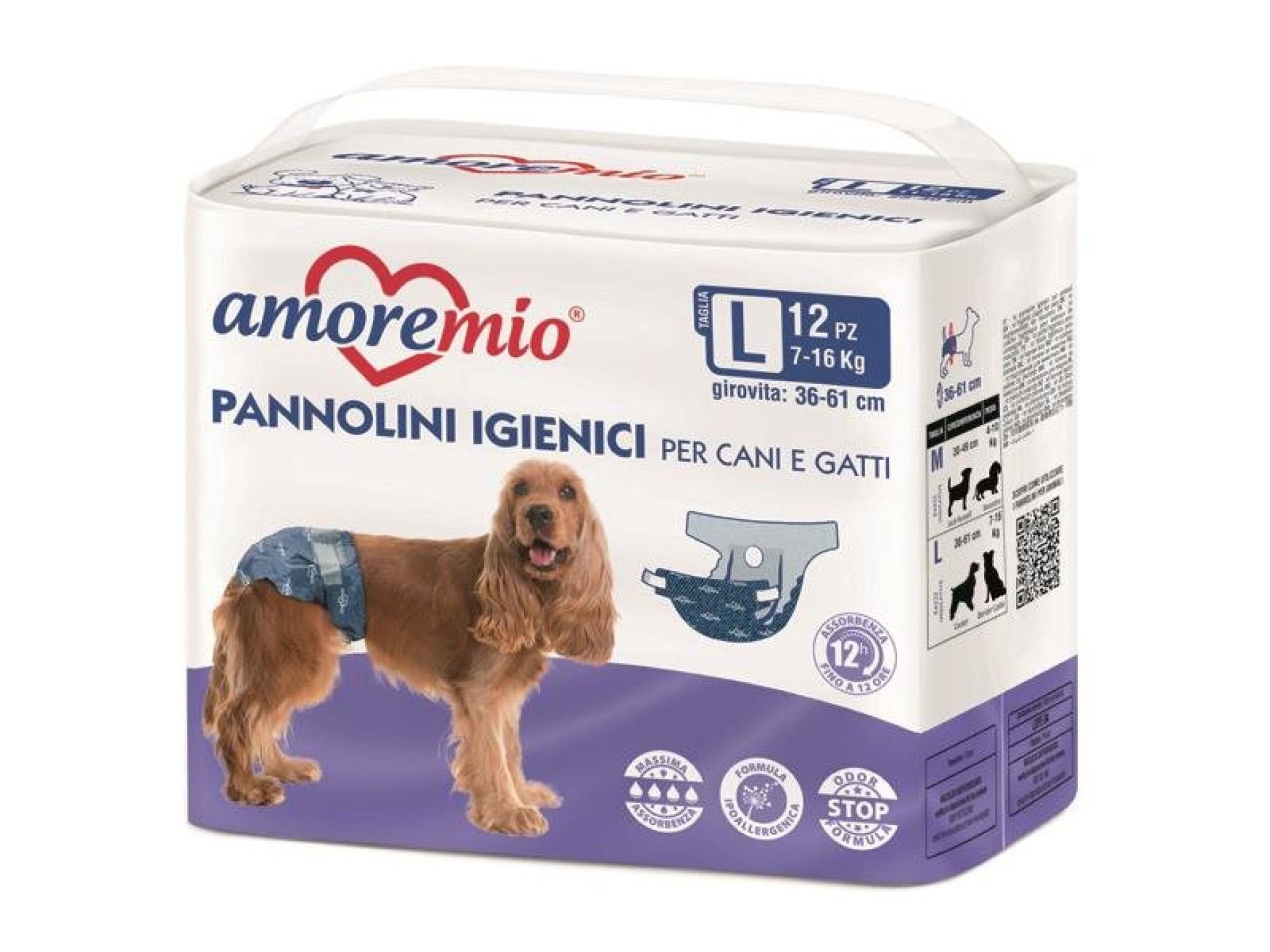 FRALDA DESCARTÁVEIS CÃO/CADELA L 12UN FRALDA DESCARTÁVEIS CÃO/CADELA L 12UN
