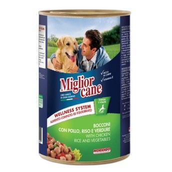 MIGLIOR C�O H�MIDO PEDA�OS FRANGO/ARROZ/VEGETAIS 1250GR