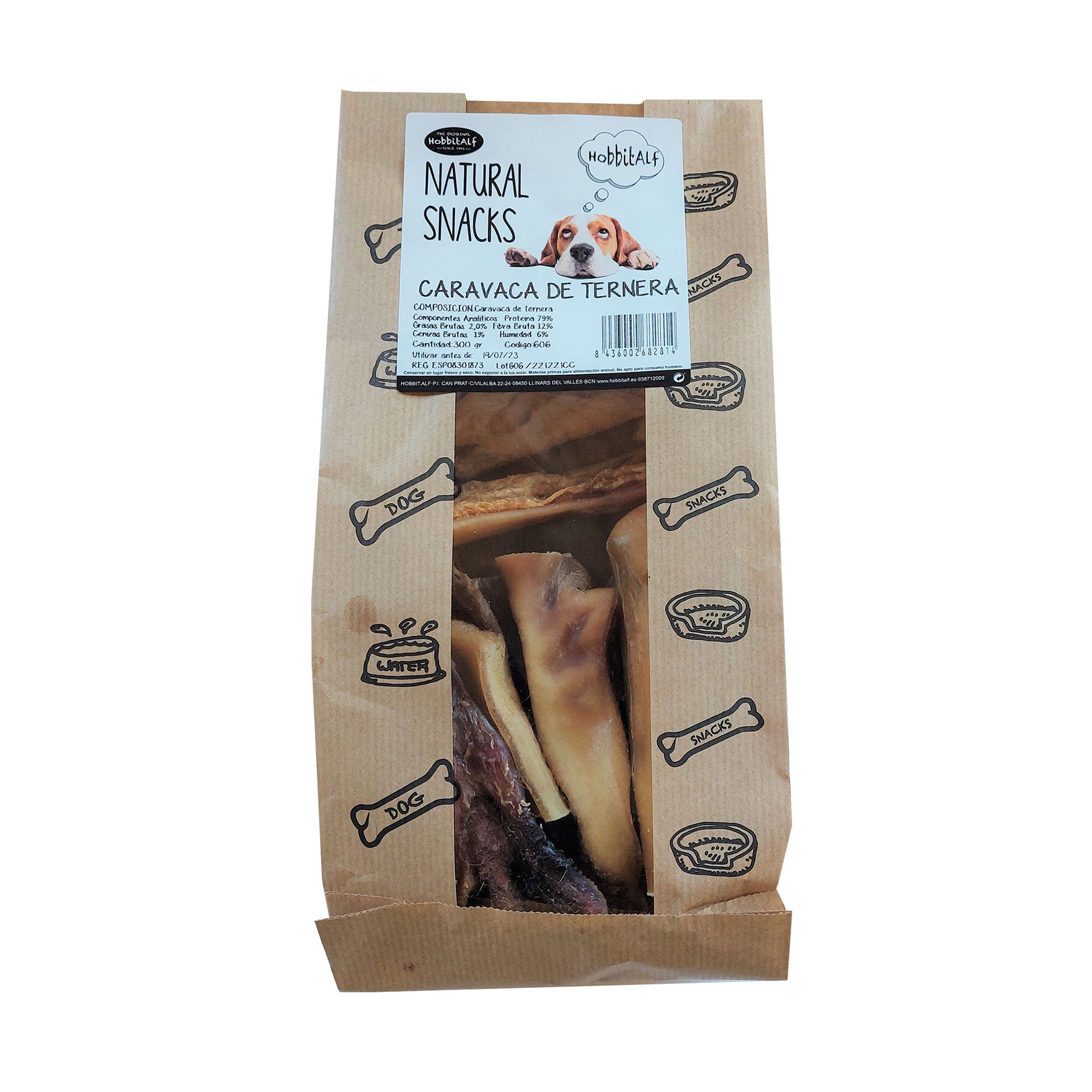 SNACK C�O CARCA�A DE VITELA 300GR