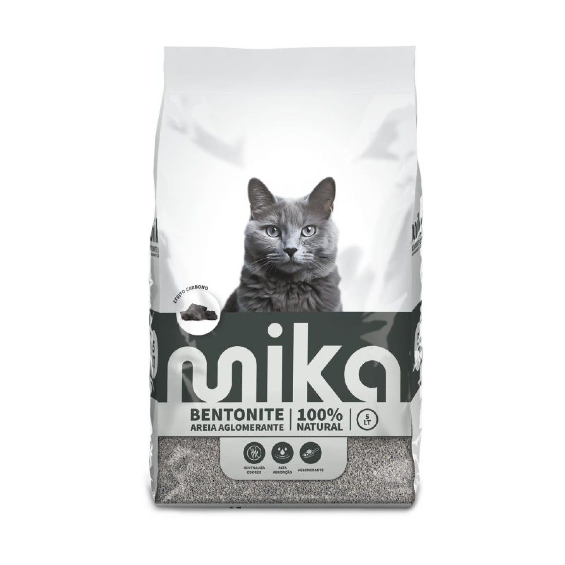 MIKA BENTONITE CARVÃO 5LT MIKA BENTONITE CARVÃO 5LT