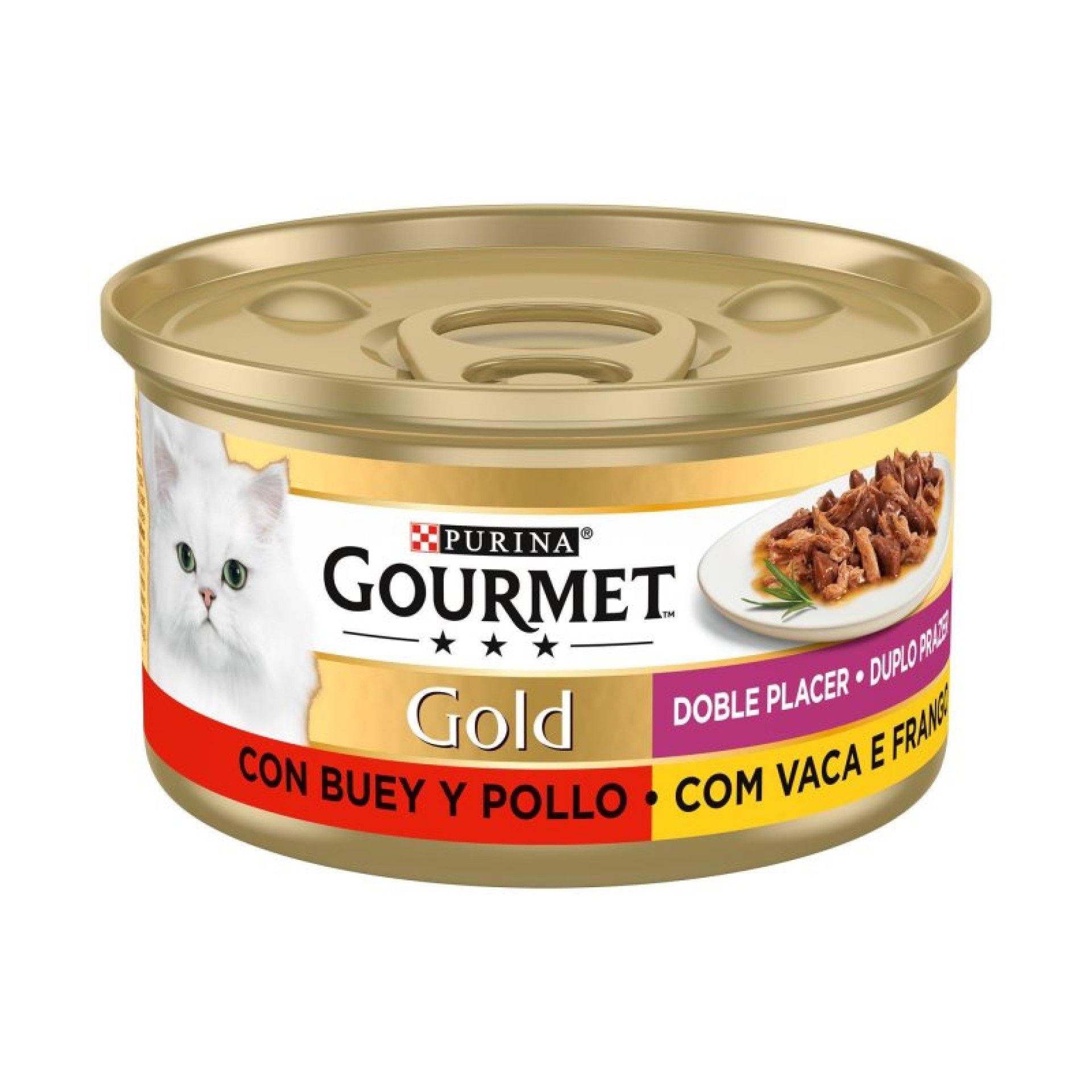 ALIMENTO GATO GOURMET GOLD DUO VACA FRANGO 85GR ALIMENTO GATO GOURMET GOLD DUO VACA FRANGO 85GR