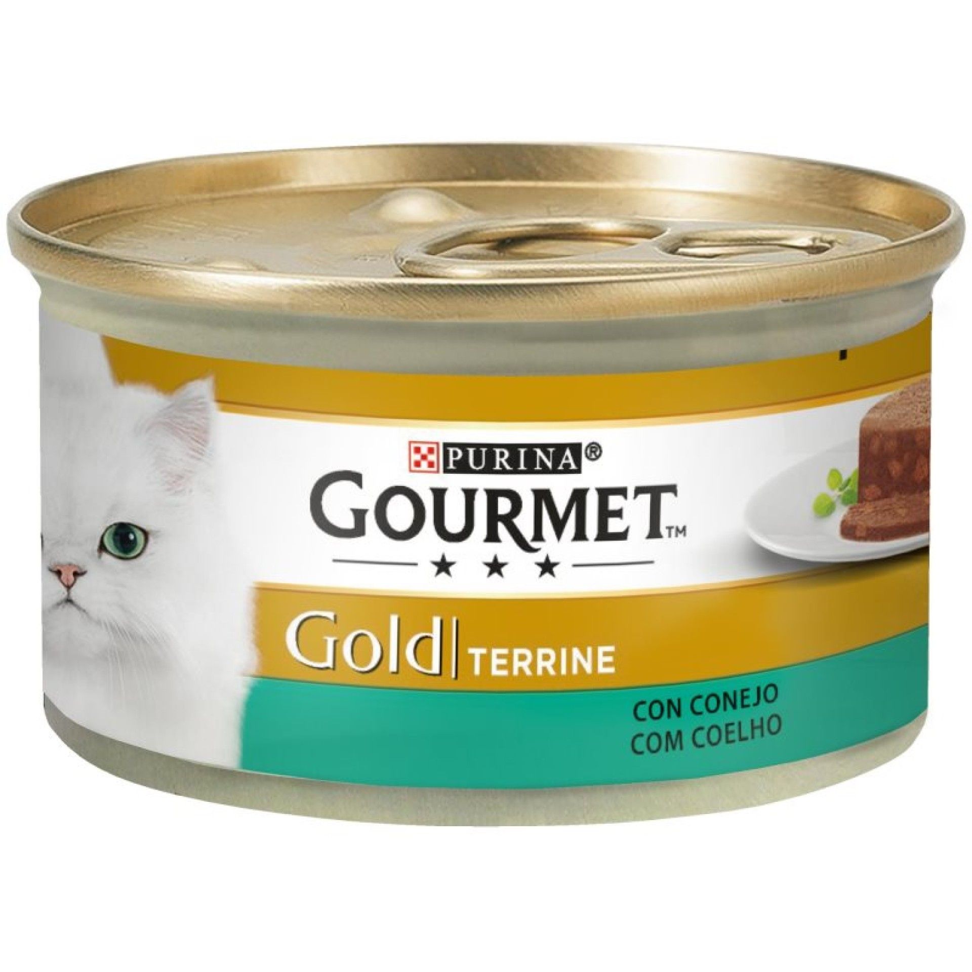 ALIMENTO GATO GOURMET GOLD COELHO CACA 85GR ALIMENTO GATO GOURMET GOLD COELHO CACA 85GR