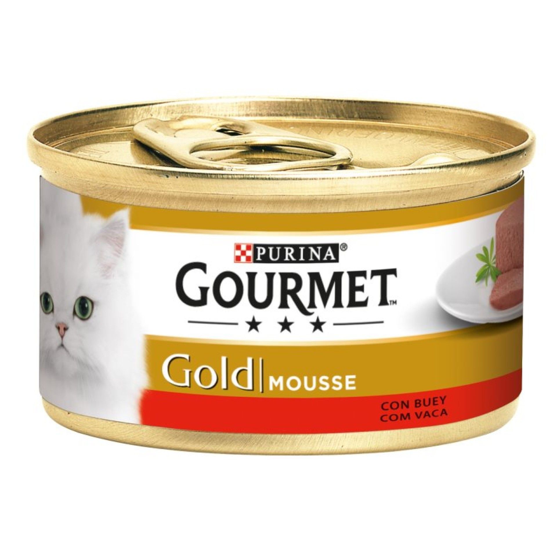 ALIMENTO GATO GOURMET GOLD VACA SELE��O 85GR