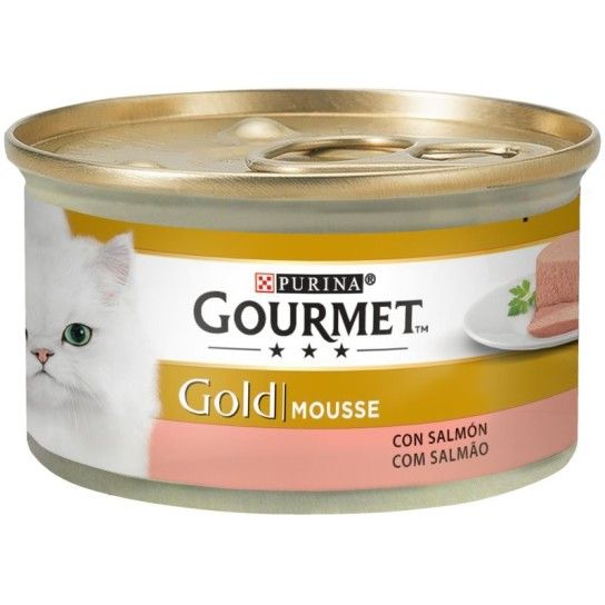 ALIMENTO GATO GOURMET GOLD MOUSSE SALMAO 85GR ALIMENTO GATO GOURMET GOLD MOUSSE SALMAO 85GR