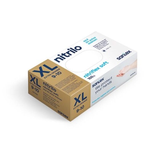 LUVA NITRIL DESCARTÁVEL 100UN - XL LUVA NITRIL DESCARTÁVEL 100UN - XL