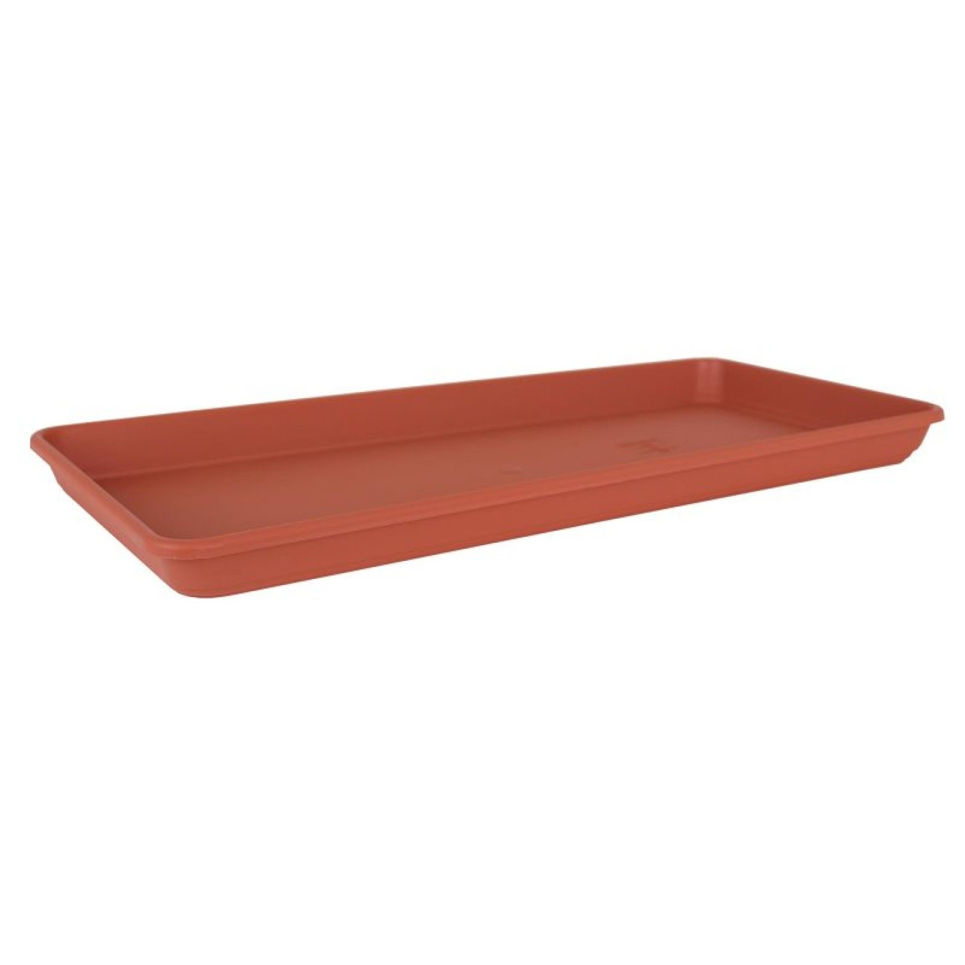 PRATO RECTANGULAR GRANDE 80X5,1 PVC TERRACOTA