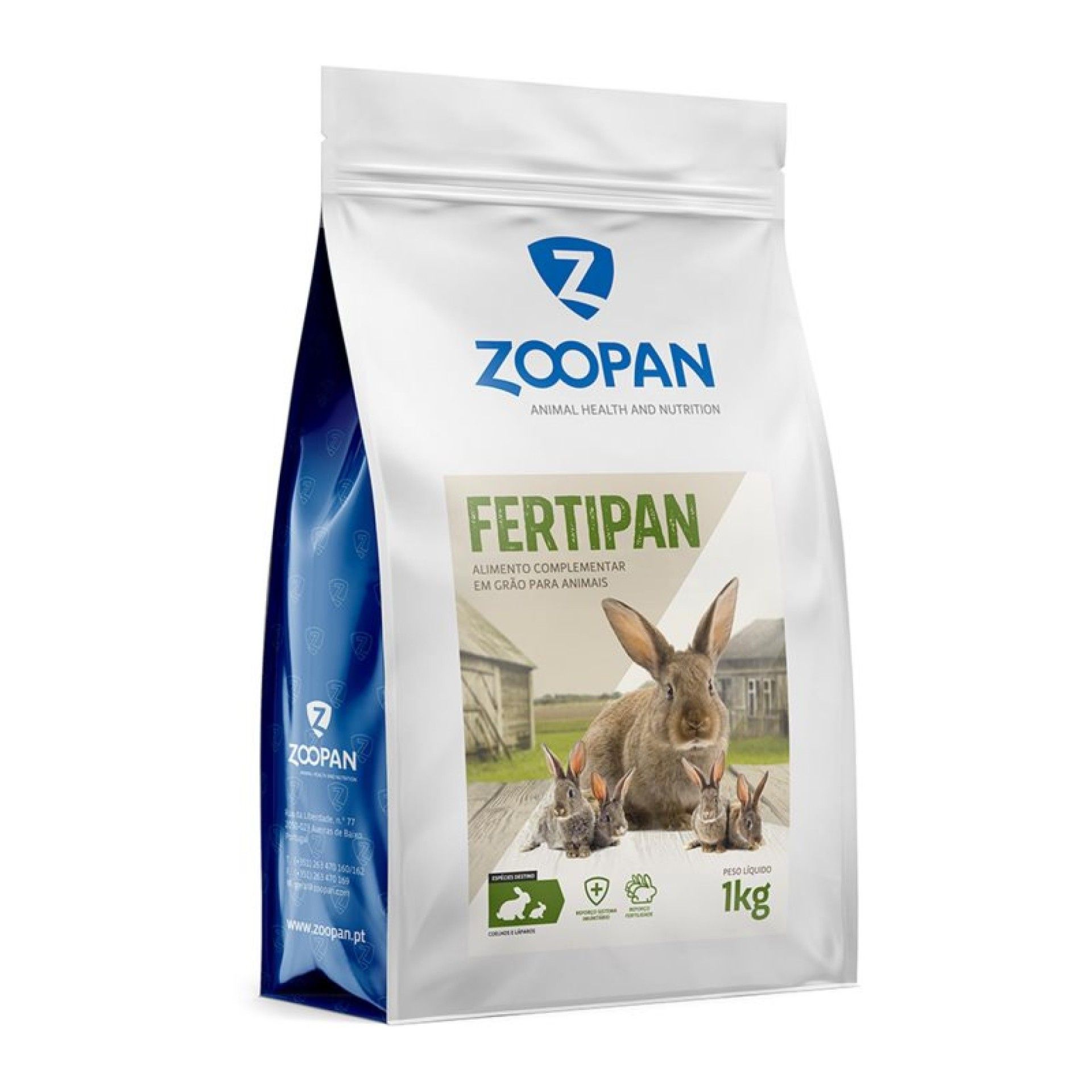 CO ALIMENTAR COELHOS FERTIPAN 1KG CO ALIMENTAR COELHOS FERTIPAN 1KG