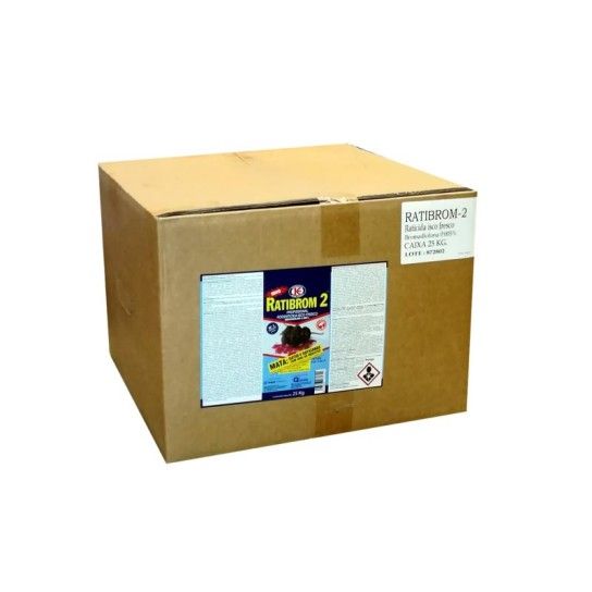 RATICIDA RATIBROM 2 PASTA 50PPM CX 25KG RATICIDA RATIBROM 2 PASTA 50PPM CX 25KG