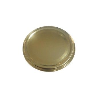 TAMPA MET�LICA DOURADA PARA FRASCO 1  KG