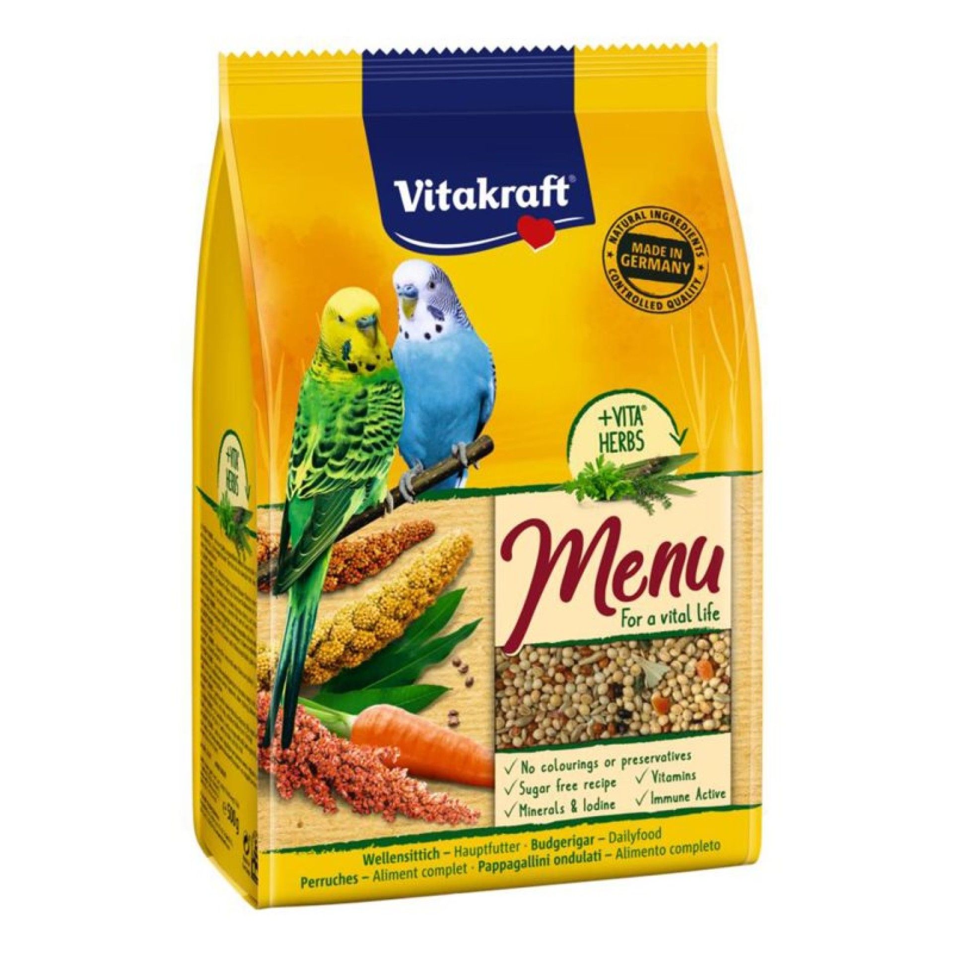 MENU PERIQUITOS 500GR