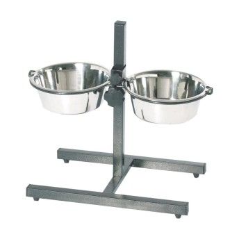 COMEDOURO INOX DUPLO AJUSTÁVEL 2X2250ML COMEDOURO INOX DUPLO AJUSTÁVEL 2X2250ML