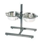 COMEDOURO INOX DUPLO AJUSTÁVEL 2X1400ML COMEDOURO INOX DUPLO AJUSTÁVEL 2X1400ML