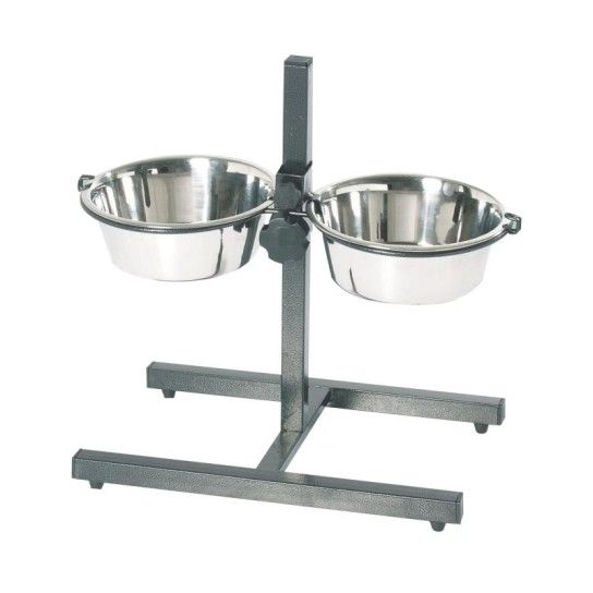 COMEDOURO INOX DUPLO AJUSTÁVEL 2X1400ML COMEDOURO INOX DUPLO AJUSTÁVEL 2X1400ML