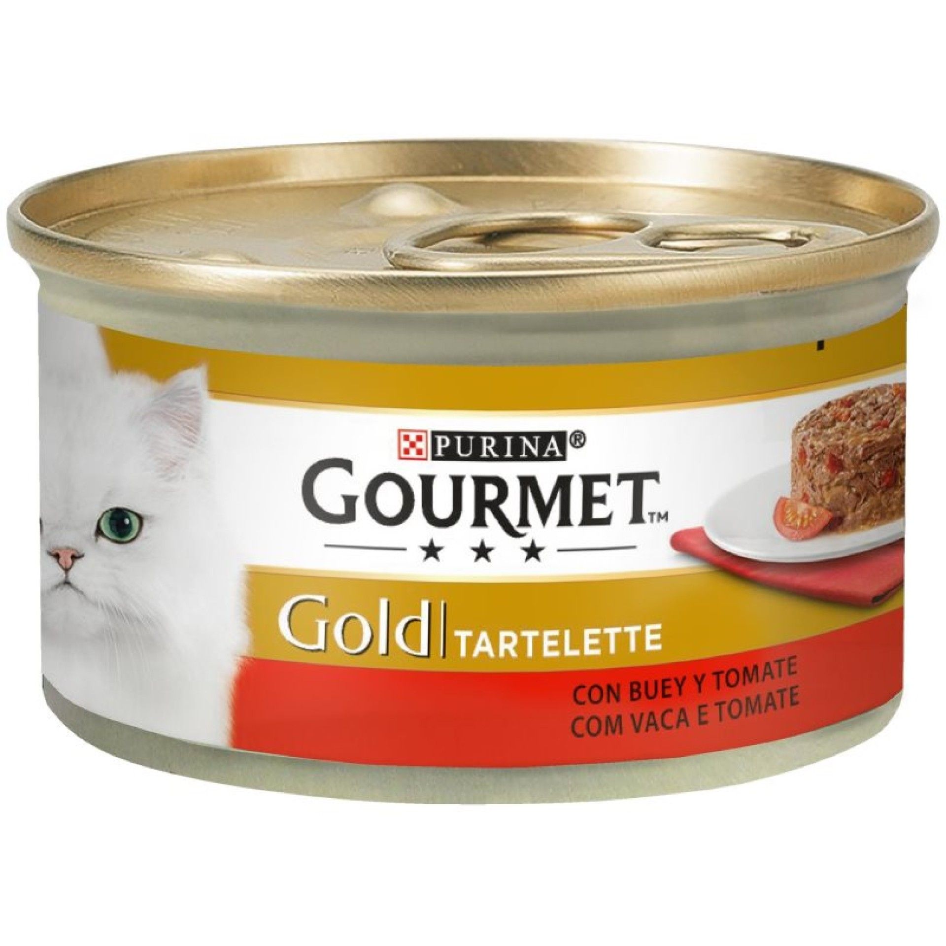 ALIMENTO GATO GOURMET GOLD VACA E TOMATE 85GR ALIMENTO GATO GOURMET GOLD VACA E TOMATE 85GR