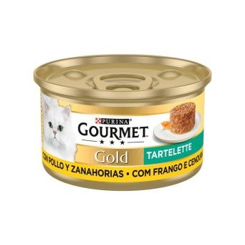 ALIMENTO GATO GOURMET GOLD FRANGO E CENOURA 85GR