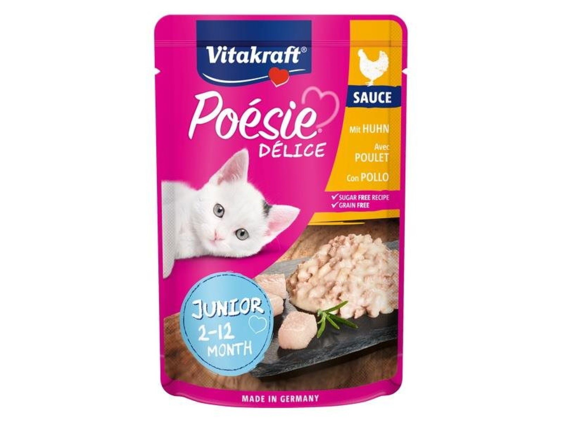 ALIMENTO GATO POESIE DELISAUC JUNIOR FRANGO 85GR