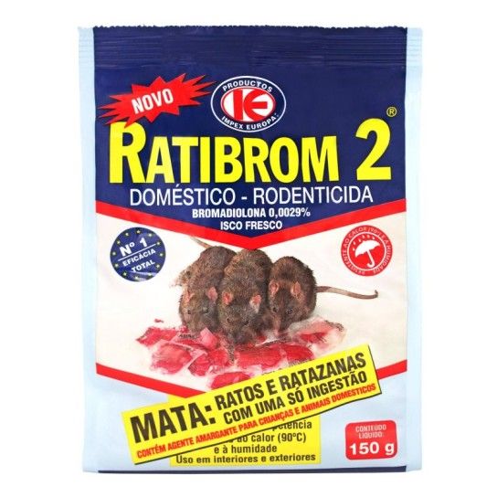 RATICIDA RATIBROM 2 PASTA 29PPM 150GR RATICIDA RATIBROM 2 PASTA 29PPM 150GR