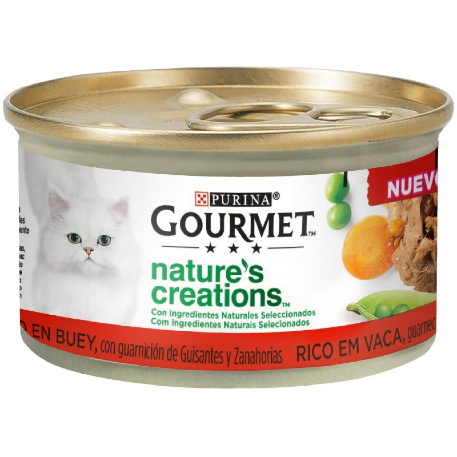 ALIMENTO GATO GOURMET CREATIONS VACA E LEGUMES 85GR ALIMENTO GATO GOURMET CREATIONS VACA E LEGUMES 85GR