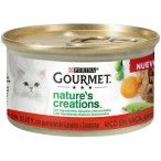 ALIMENTO GATO GOURMET CREATIONS VACA E LEGUMES 85GR ALIMENTO GATO GOURMET CREATIONS VACA E LEGUMES 85GR