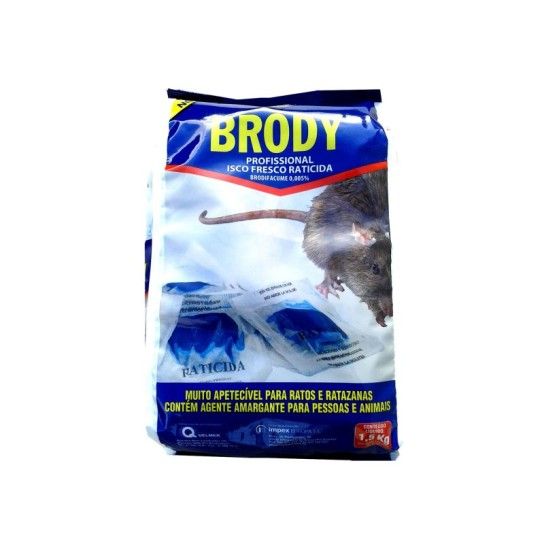 RATICIDA BRODY BRODIF 50PPM 1,5KG