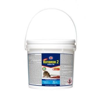 RATICIDA RATIBROM 2 CEREAL 50PPM BALDE 5KG