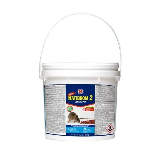 RATICIDA RATIBROM 2 CEREAL 50PPM BALDE 5KG RATICIDA RATIBROM 2 CEREAL 50PPM BALDE 5KG