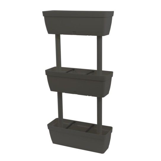 CONJUNTO FLOREIRAS VERTICAIS ANTRACITE 3UN CONJUNTO FLOREIRAS VERTICAIS ANTRACITE 3UN