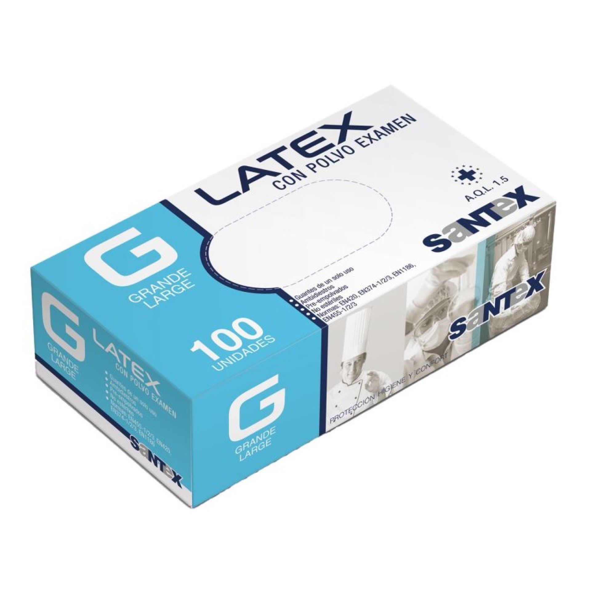 LUVA LATEX DESCARTÁVE C/PÓ 100UN - L LUVA LATEX DESCARTÁVE C/PÓ 100UN - L