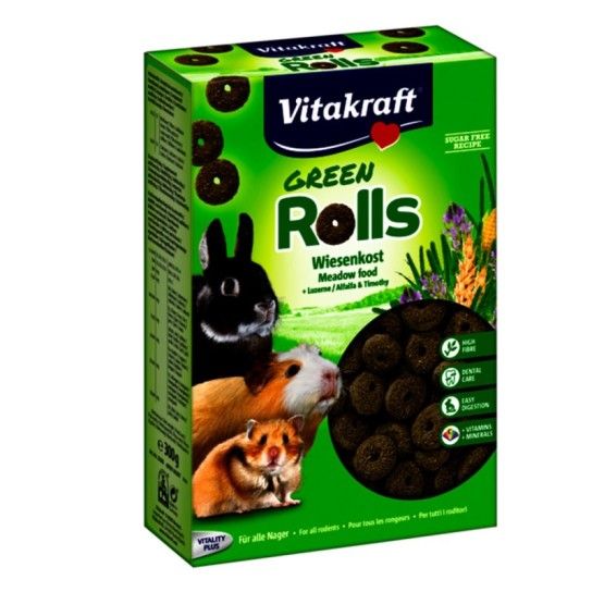 SNACK GREEN ROLLS ROEDORES 300GR