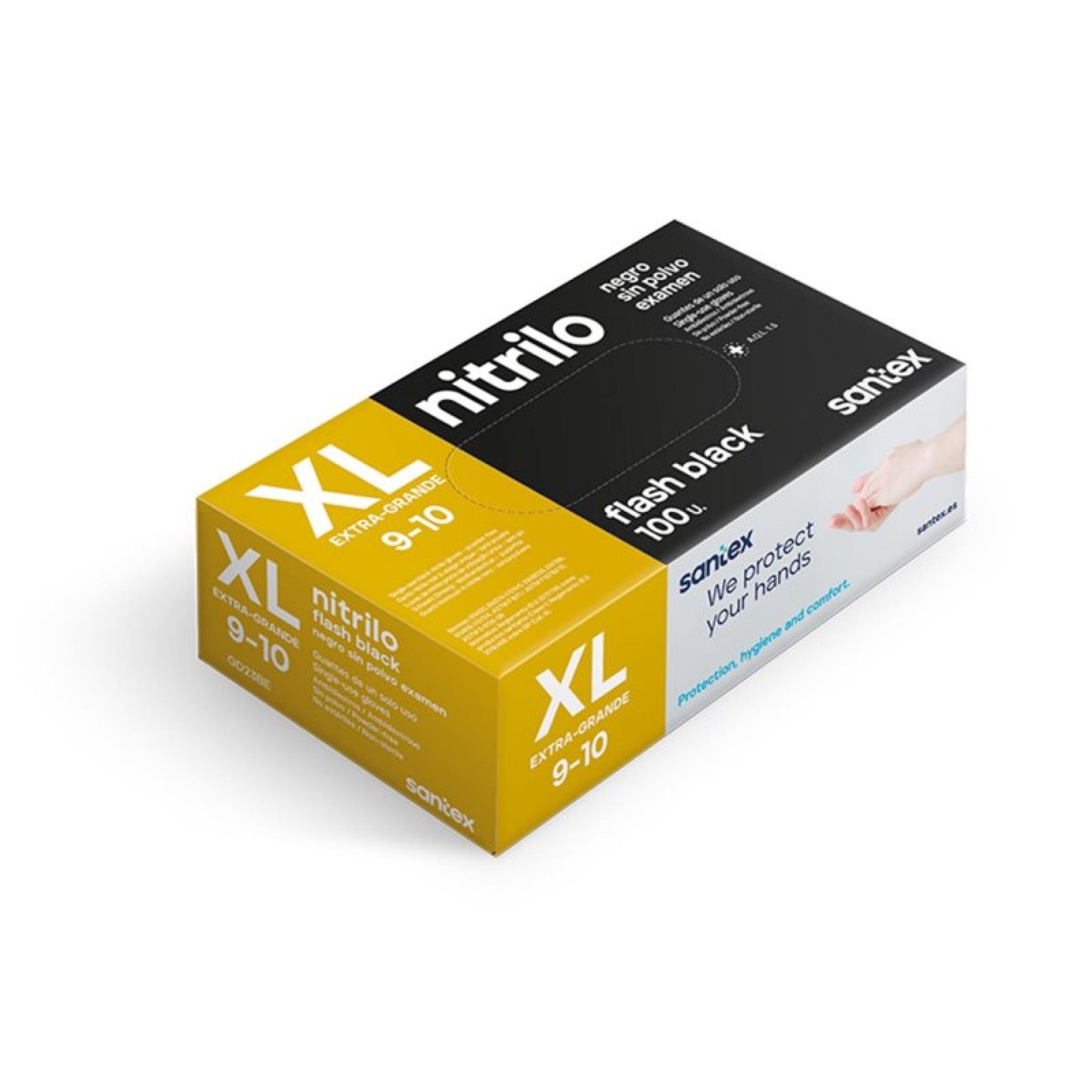 LUVA NITRIL DESCARTÁVEL RES PRETO 100UN - XL LUVA NITRIL DESCARTÁVEL RES PRETO 100UN - XL