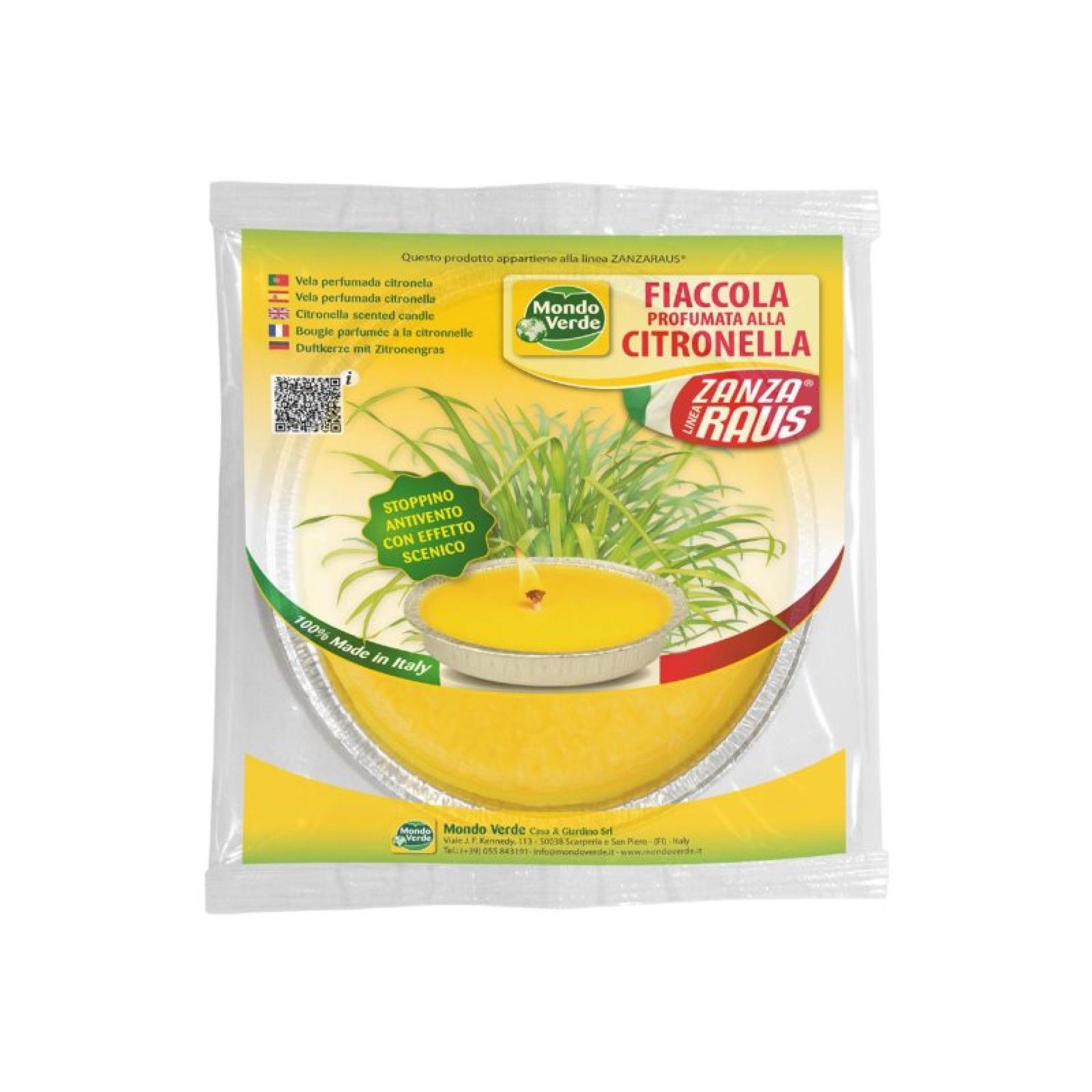 VELA CITRONELA LATA 16X3CM 6/7H 1UN