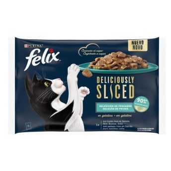 FELIX DELICIOUSLY PEIXES 4 X 80GR FELIX DELICIOUSLY PEIXES 4 X 80GR