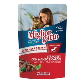 MIGLIOR GATO HÚMIDO PEDAÇOS VACA E CENOURA 100GR MIGLIOR GATO HÚMIDO PEDAÇOS VACA E CENOURA 100GR
