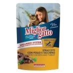 MIGLIOR GATO HÚMIDO PEDAÇOS FRANGO E PERÚ 100GR MIGLIOR GATO HÚMIDO PEDAÇOS FRANGO E PERÚ 100GR