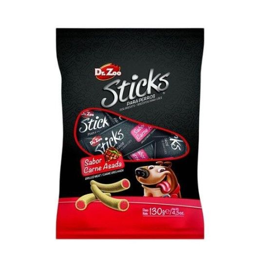 SNACK C�O STICKS CARNE ASSADA 130GR