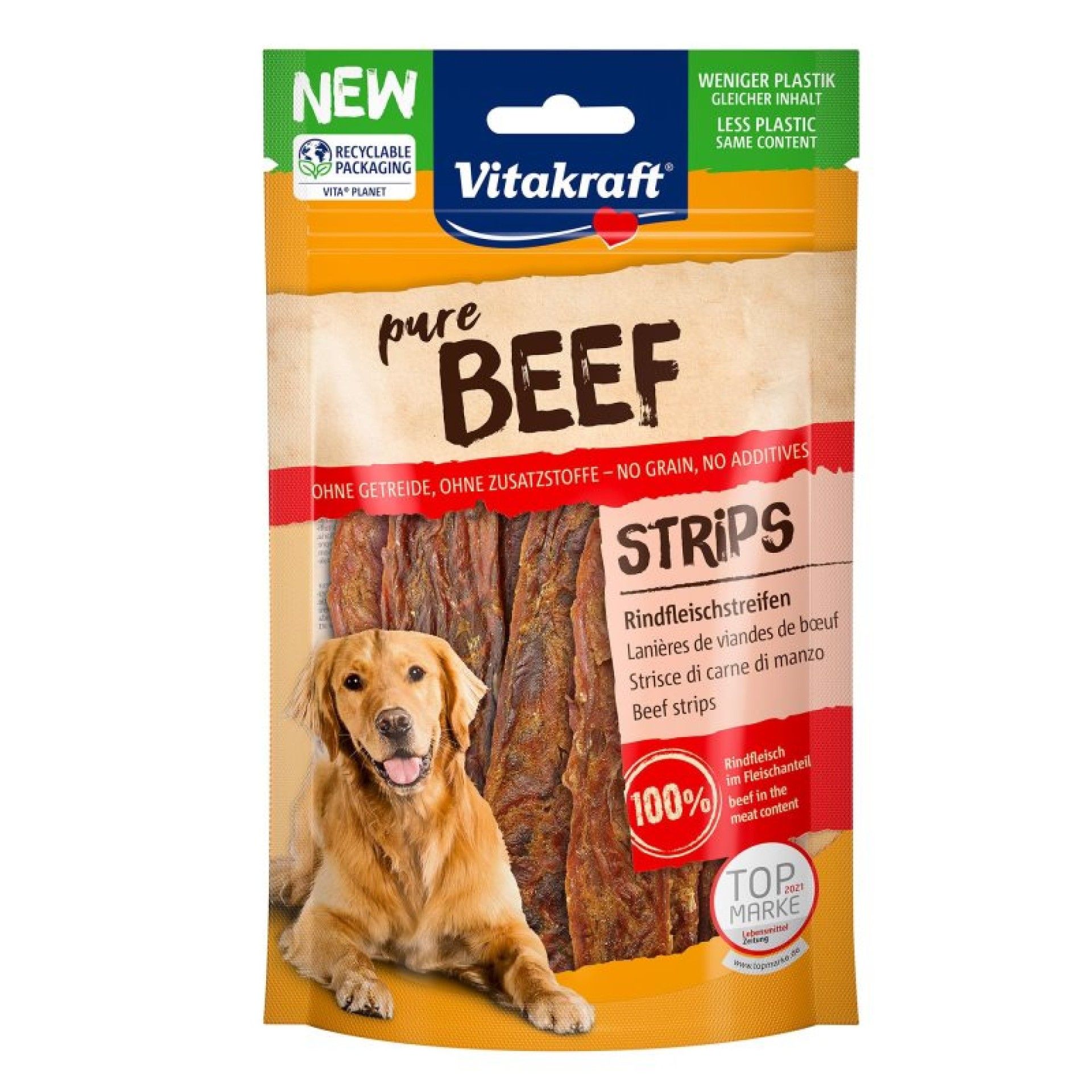 SNACK PURE VITA BEEF STRIP 80G