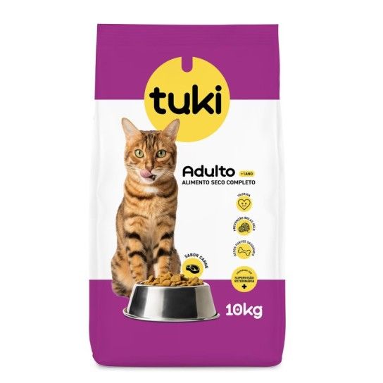 ALIMENTO SECO GATO CARNE TUKI 10KG