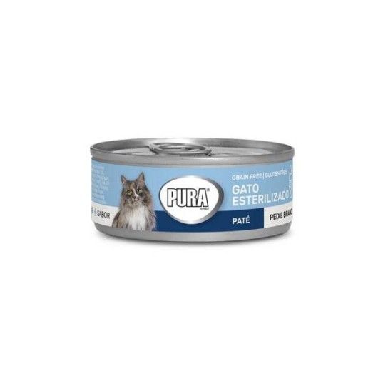 ALIMENTO H�MIDO GATO PEIXE BRANCO ESTERILIZADO 85G